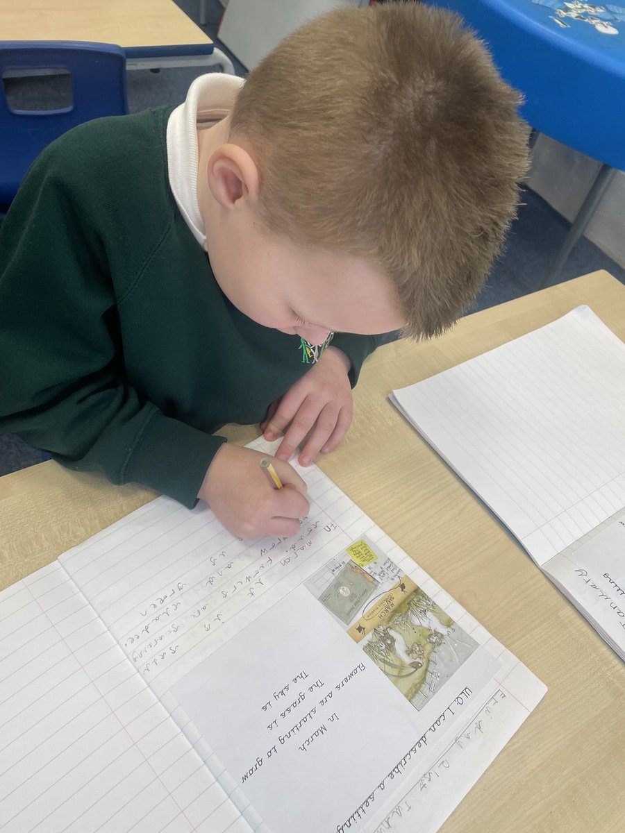 carolyashworth's tweet photo. Super writing today! We wrote setting descriptions #rabbitproblem #crosscurricularwriting @EPSElton https://t.co/EzS7BQNtRA