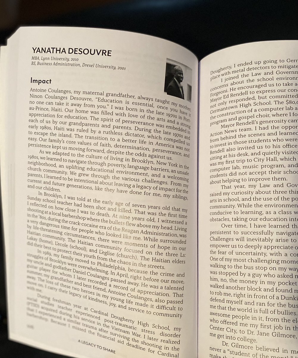 yanatha's tweet photo. A Legacy to Share highlights Black students and alumni who cut through the incessant obstacles faced throughout this country's history to enjoy successful careers and a zest for lifelong learning
https://t.co/ZqBjOk0IiK #booklaunch #author #dubac #dubaclegacy @Drexelalumni 🇭🇹 https://t.co/gzUfhaE5u9