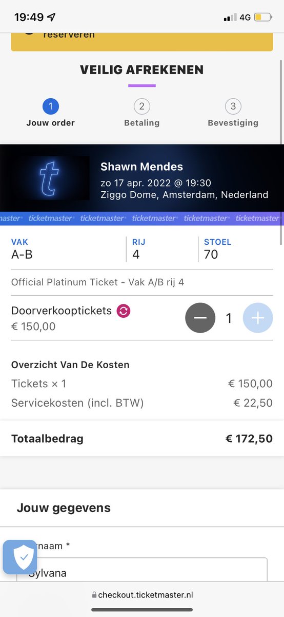 Ik verkoop deze ticket!!
