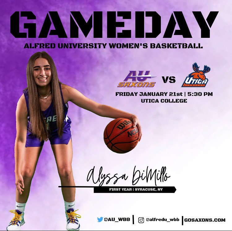 It’s Gameday once again as we’re on our way to face Utica at 5:30!

📍Utica, NY
🕙 5:30pm
📺 portal.stretchinternet.com/utica/#live