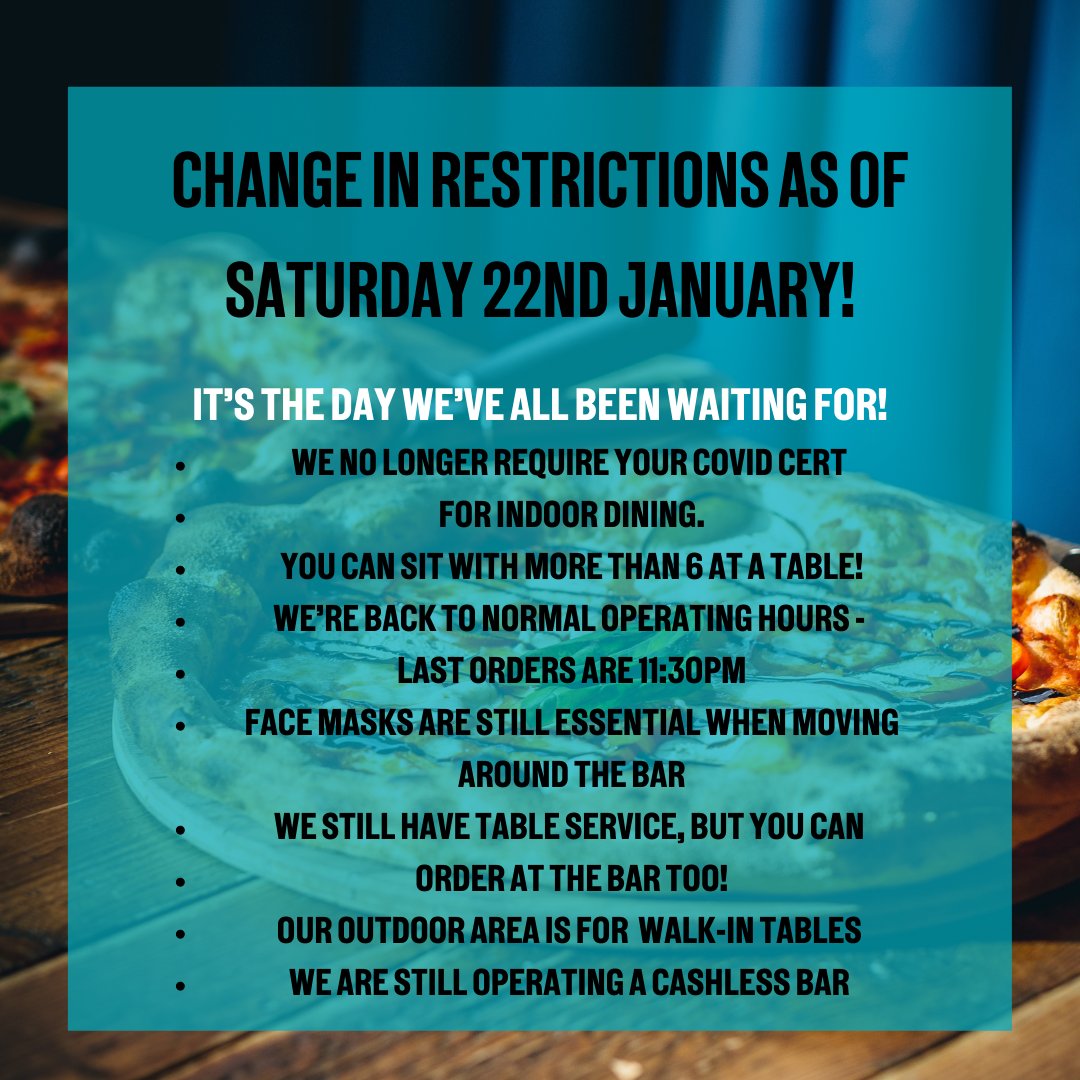 THE DAY WE'VE BEEN WAITING FOR! It's finally here, ease of restrictions from tomorrow 🤩 Huge thanks for all the support throughout this most challenging time, onwards &amp; upwards⚡️Pints of Punk will be tasting even better! WE'RE BUZZING!🤟🍺