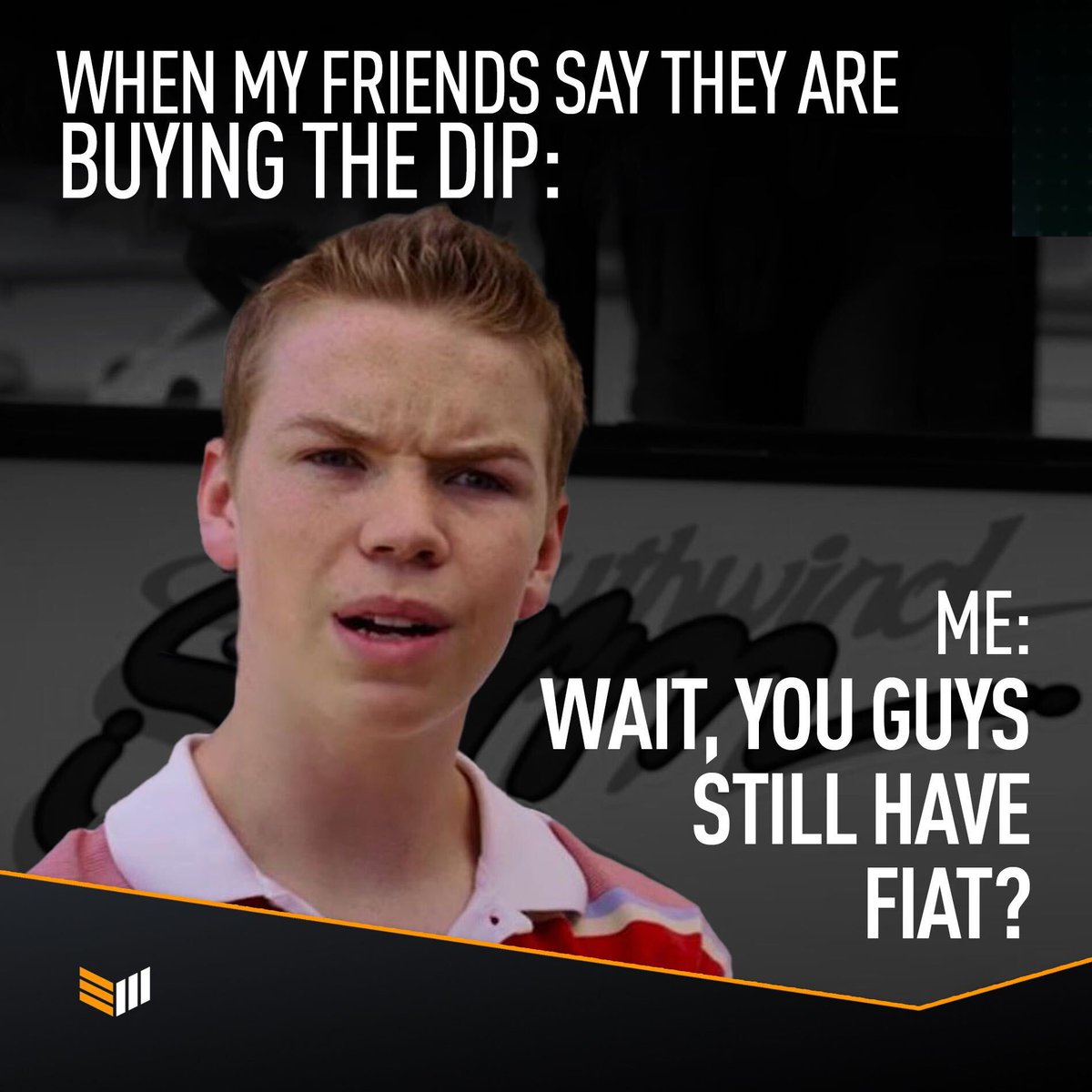 BitcoinMagazine's tweet image. When #bitcoin dips and you have no more fiat 😅