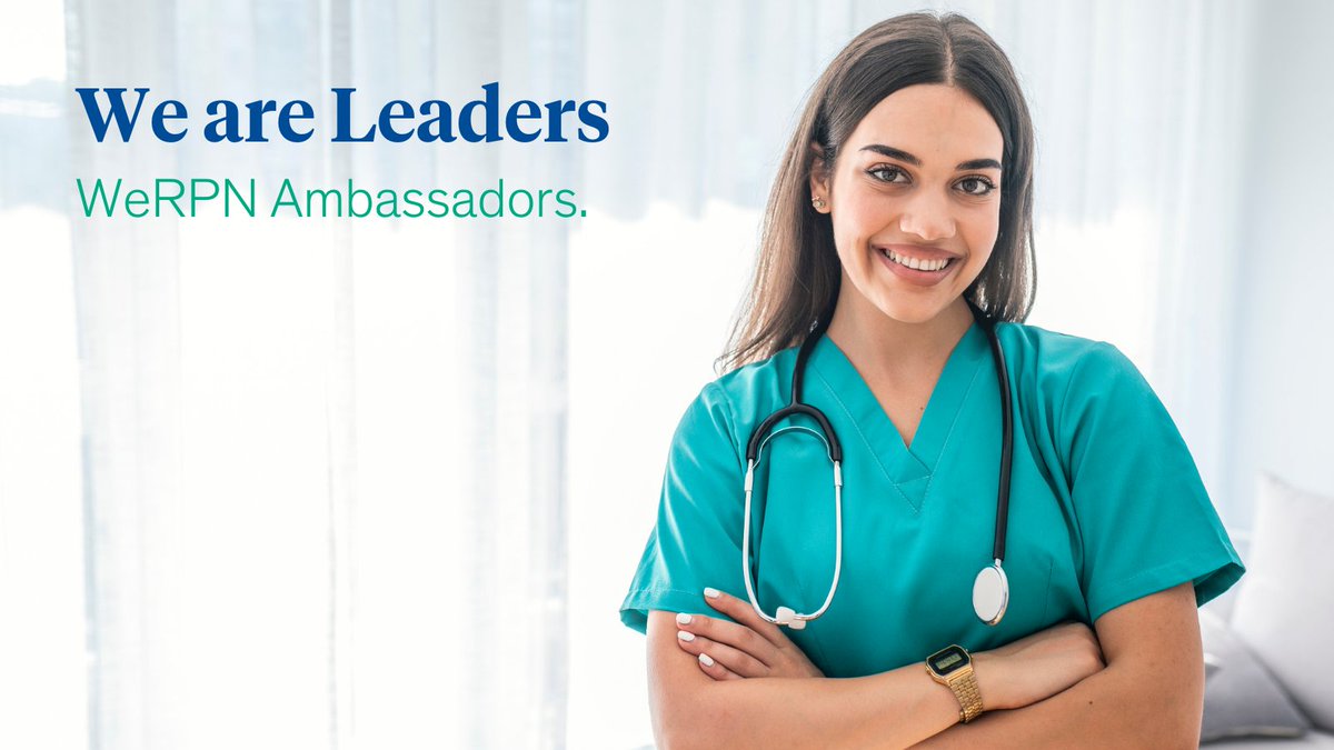 we_rpn's tweet photo. We are Leaders! Being a WeRPN Ambassador identifies you as a leader within your organization and shows that you are passionate about your professional practice. You’ll learn how to be an effective advocate through peer support. Learn more at https://t.co/66zAiHTWMF #JoinWeRPN https://t.co/0UxrD7xA4h
