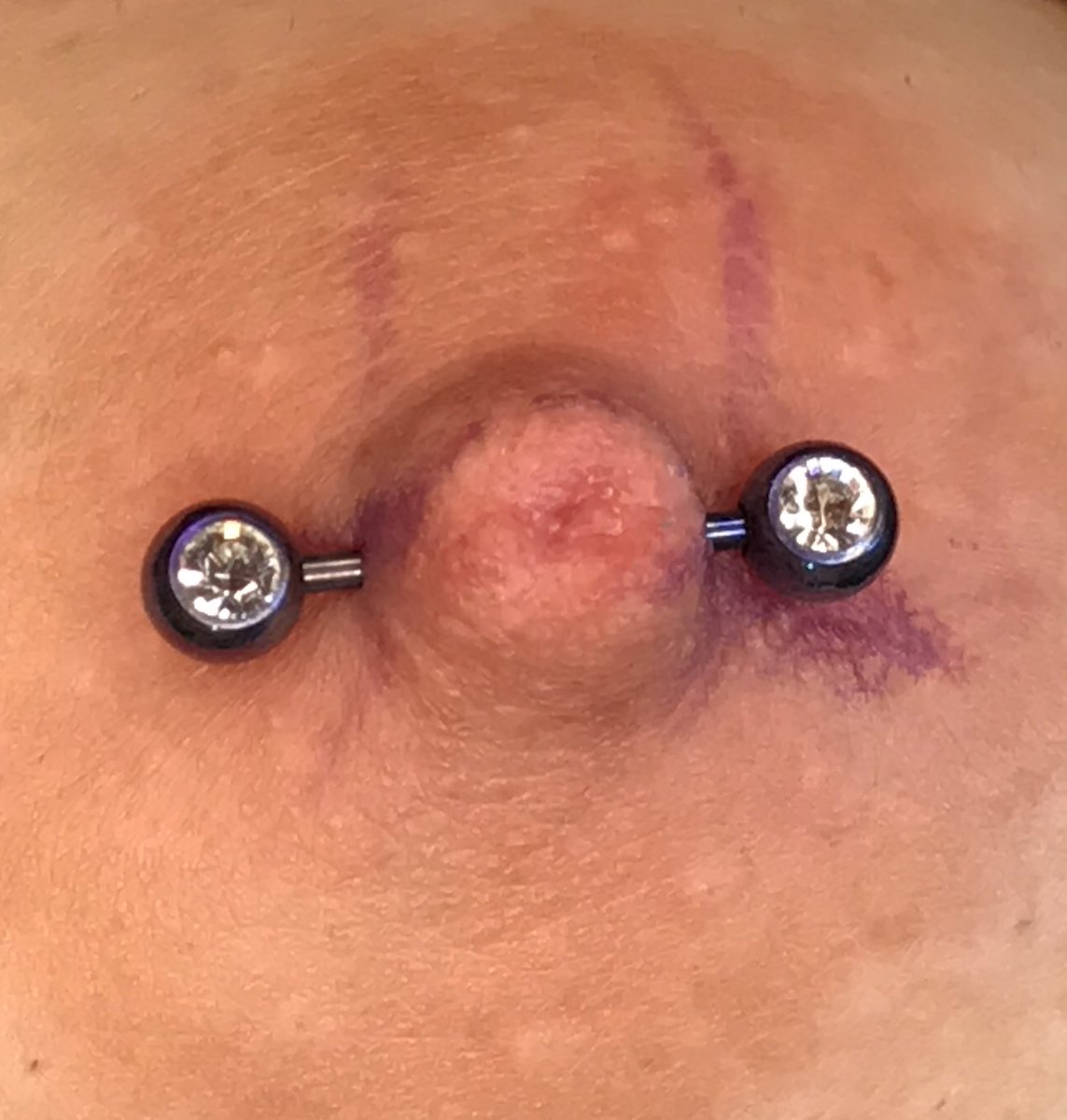 leeidipiercer's tweet photo. Mamilos polêmicos, joia em titânio anodizada na cor 22v na cor púrpura https://t.co/fbU3Re6Ucl