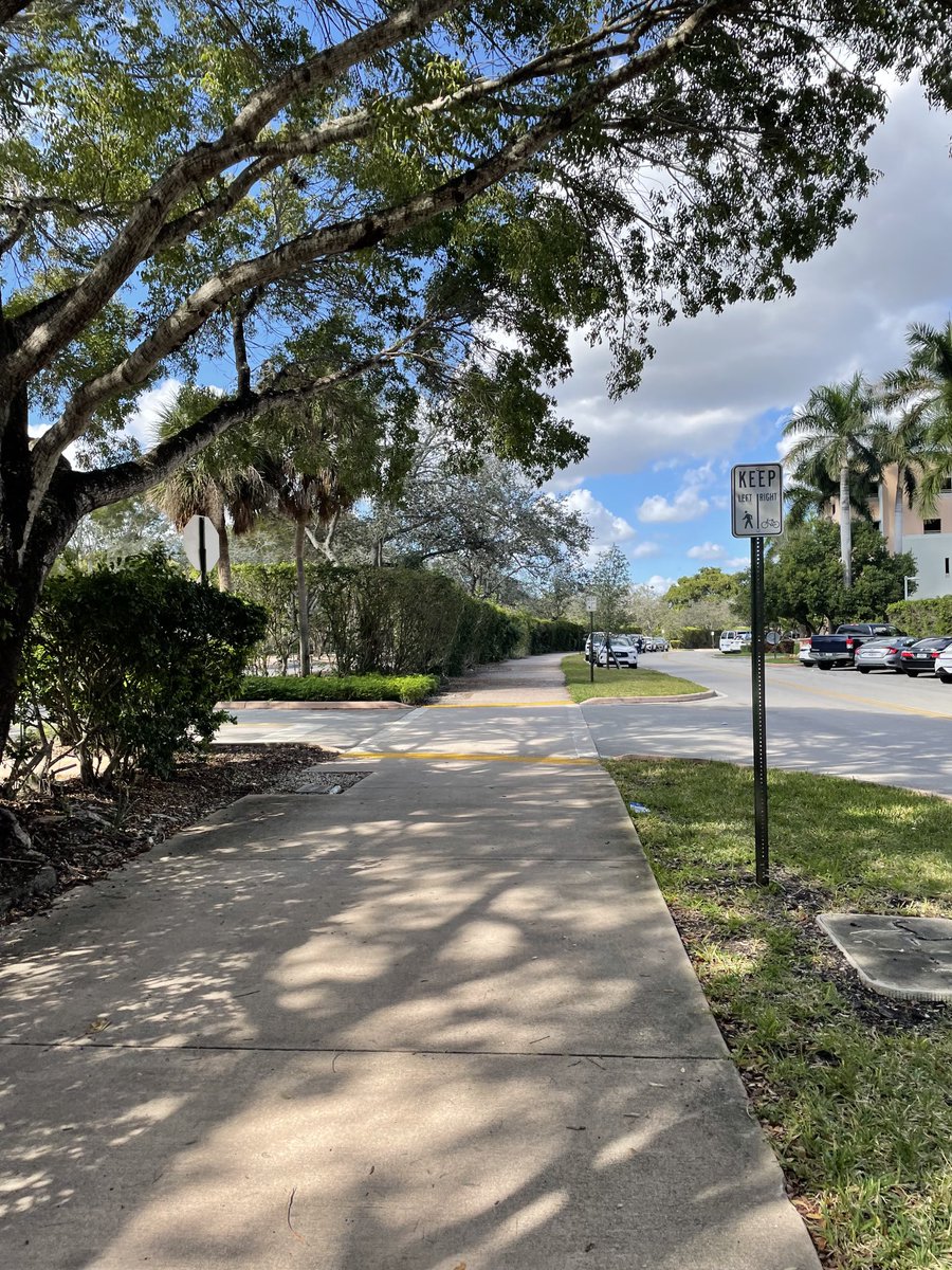 jkellerfsu's tweet photo. This is the start of a #sharedusepath negotiated by staff who no longer work for #CoralGables (self included). Itβs adjacent to UM. Itβs still not finished but it will have lighting and shade trees on both sides. Itβs also in the adopted 2014 Master Plan. #safestreets https://t.co/ASh9FMWZiS