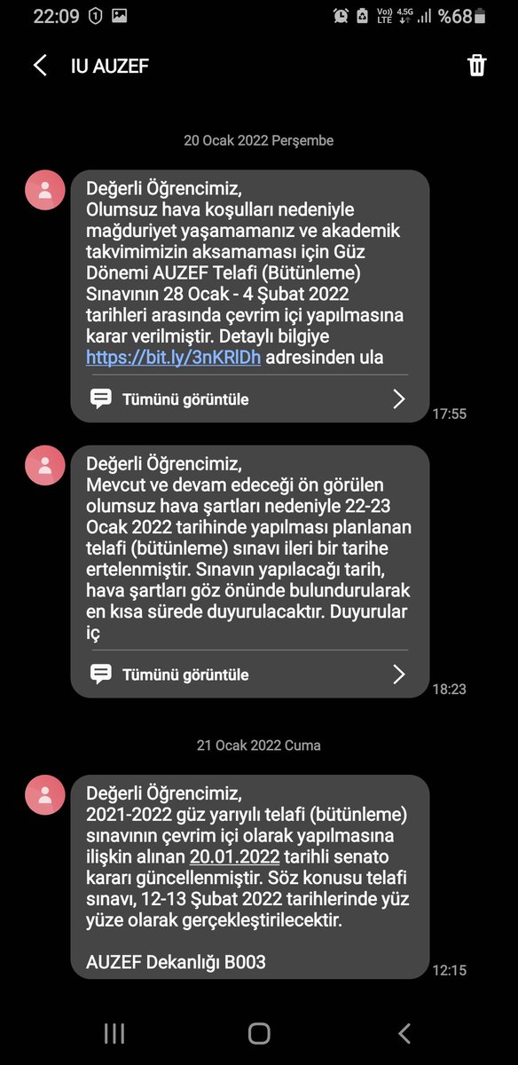 simgndz7's tweet photo. #auzefpismanlıktır ben ömrümde bu derece bilinçsiz yönetim görmedim. Daha sınav zamanına karar veremeyen okul bize neyi nasıl katabilir? https://t.co/9wXK2EWXpW