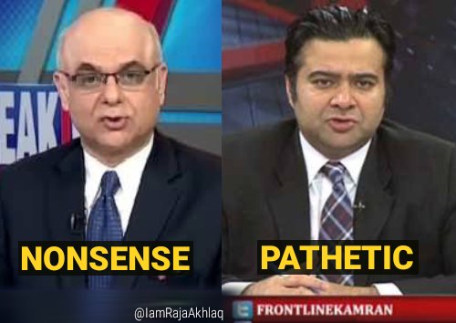 fajjarali__20's tweet image. صحافی برادری کے دو انمول رتن ایک کا پورا وجود #Pathatic تو دوسرے کو بات کرنے کی تمیز نہیں #Nonsense کہیں کا😐
@FrontlineKamran