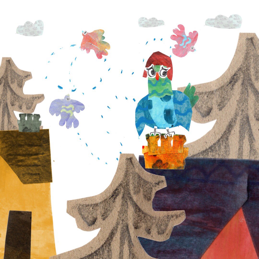 AnnaMacStudio's tweet image. Woodie Wood Not is a very scared bird.While the other Cushie Doos play acrobatics,Woodie prefers to sit reading on his Chimney Pot.When the Caw Daws take over Chimney Pot Lane,the Cushie Doos are all of a flap.Can Woodie conquer his fears to save their home? PB 3-8yrs #XpoNorth