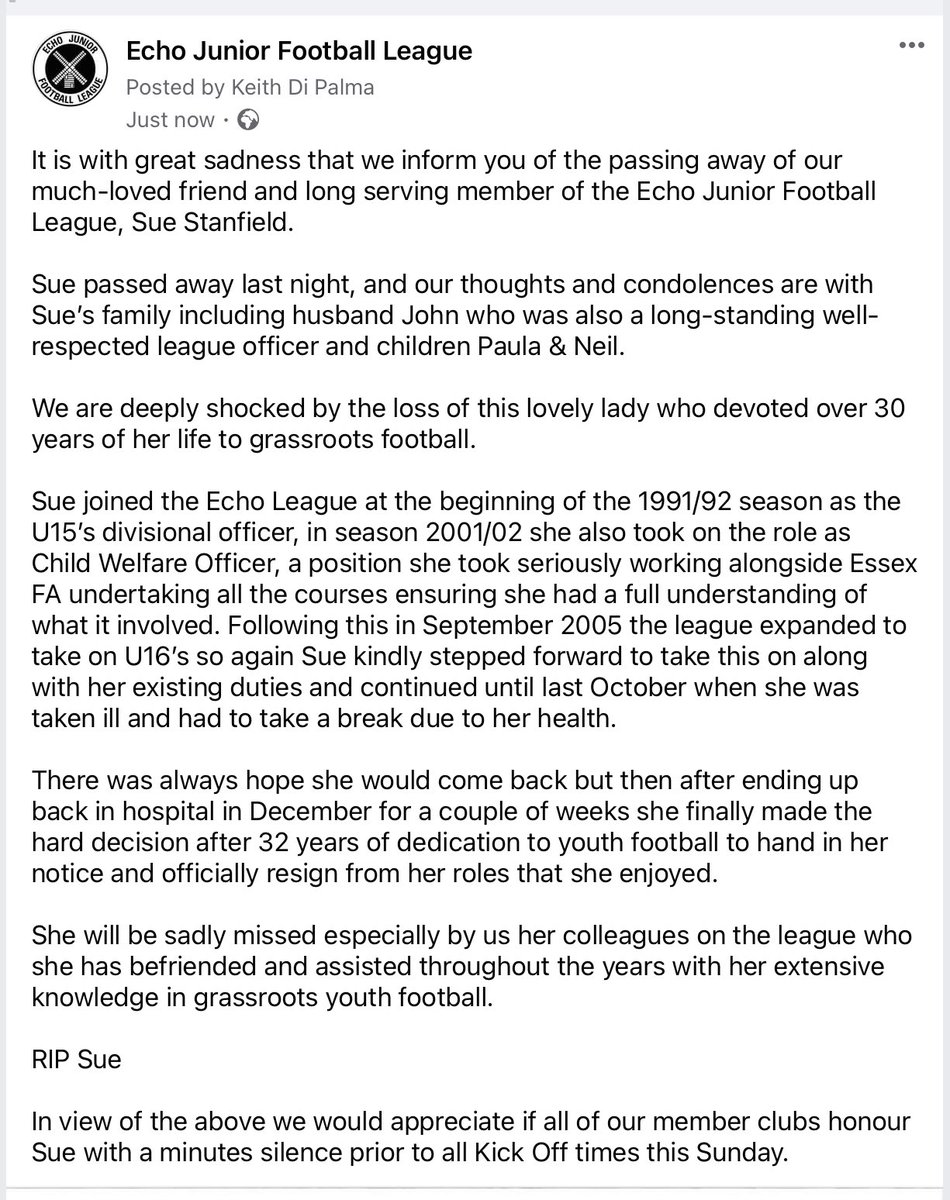 echoleague's tweet photo. Official Echo Junior Football League statement 21st January 2022 https://t.co/nfK9A1zTdg
