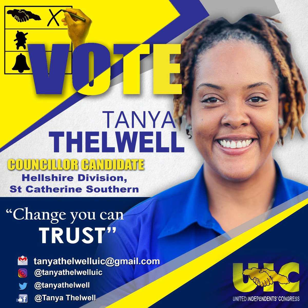 #changeyoucantrust #votejamaica #voteuic . For more info visit uicjamaica.com