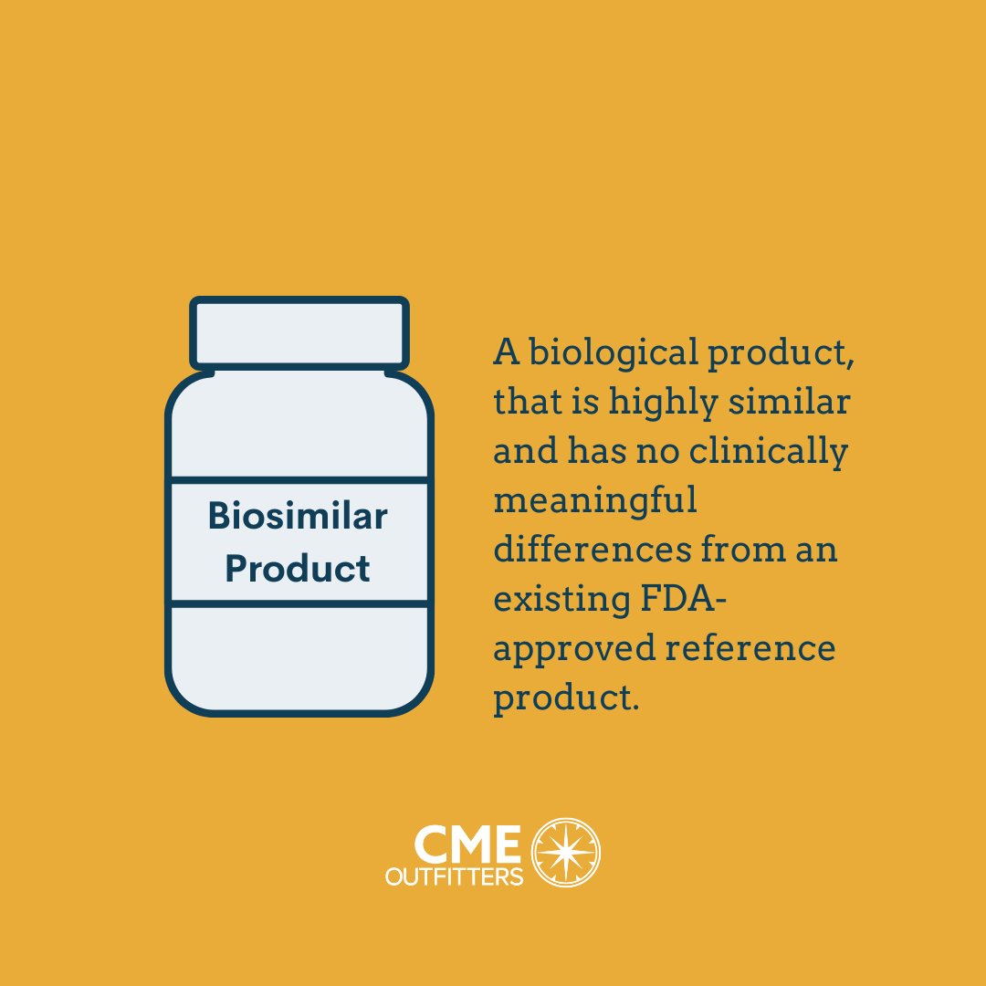 cmeoutfitters's tweet photo. 🔑 definitions of #ReferenceProduct, #BiosimilarProduct &amp; #InterchangeableProduct.

Join TODAY's Live Virtual Symposium @ #CCCongress22 w/ @EdwardLoftus2 @GI_PharmD @tinahamd 
🕓 6-7:30 PM ET
🔗 https://t.co/UPLOV46V0F
#GITwitter @WomeninEndo @drkeithsiau @MRegueiroMD @DCharabaty https://t.co/pFjcPqGkkp
