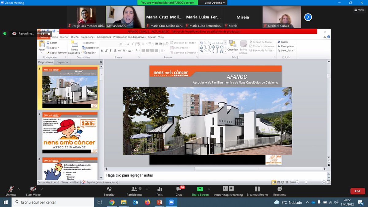 Maria Sanmartí, de <a href="/AFANOC/">Associació d'infants i joves amb càncer (AFANOC)</a> <a href="/SuperAFANOC/">SuperAFANOC</a> nos presenta el trabajo socioeducativo con niños y niñas con cáncer en la Casa dels Xuklis. #jornadapedagogiahospitalaria <a href="/UBMasterPH/">MasterPH</a> <a href="/UniBarcelona/">Universitat de Barcelona</a> <a href="/CRAImundet/">CRAI Biblioteca del Campus Mundet</a> <a href="/crai_ub/">CRAI UniBarcelona</a> @grisij <a href="/EducacioUB/">Facultat Educació UB</a> <a href="/DiariEducacio/">Diari de l'Educació</a> <a href="/consorciedubcn/">Consorci d'Educació</a>