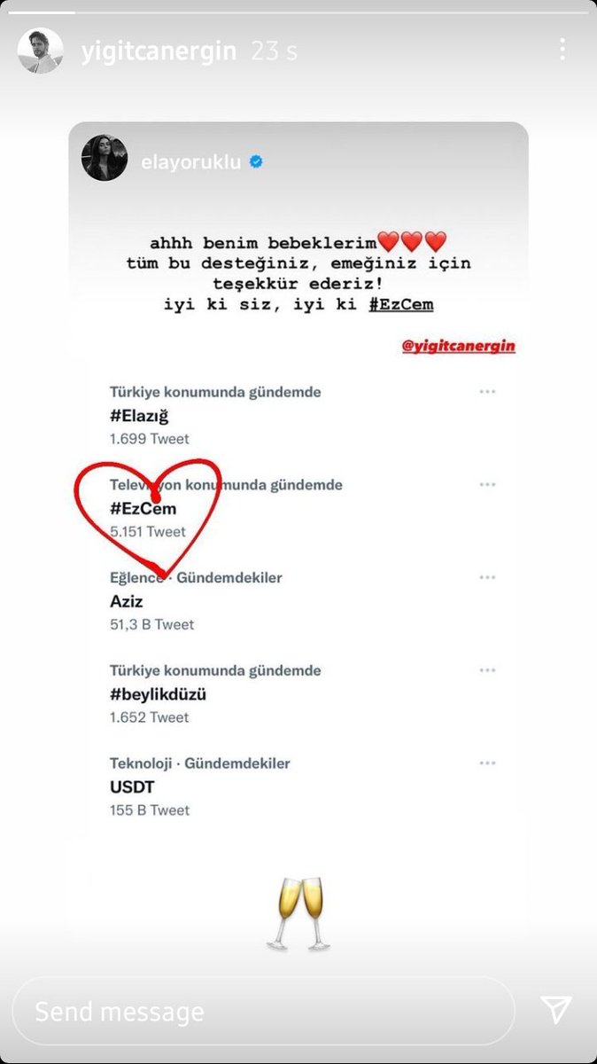 lidelyigliz's tweet photo. Asıl biz sizi daha çok teşekkür ederiz ❤❤❤

#ElaYörüklü ElaYörüklü
#YiğitcanErgin YiğitcanErgin
#EzCem EzCem https://t.co/H05LQwBAht