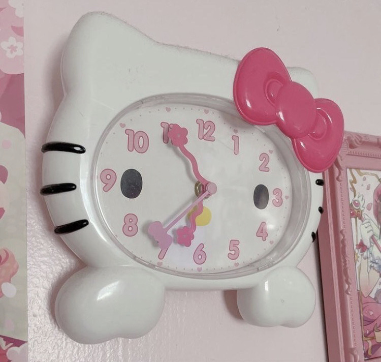 hello kitty on X: hello kitty wall clock  / X