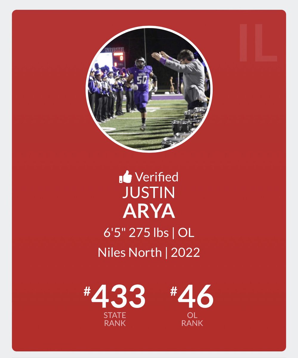 Blessed to be ranked in the state of Illinois. Thank you to <a href="/PrepRedzoneIL/">Prep Redzone Illinois</a> @PRZJordan it’s been a great 4 years of playing this sport! <a href="/Coach_Bergman/">Eric Bergman</a> <a href="/_Coach_Q/">DB1_Training</a> <a href="/Mckendree_FB/">McKendree Football</a>