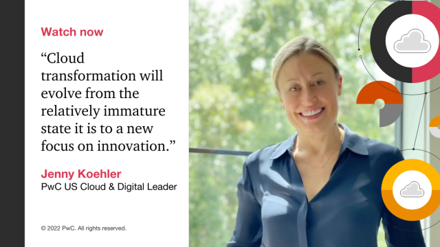 The cloud value gap is closing as organizations start to evolve from cloud migration toward modernization and innovation. PwC US Cloud & Digital Leader Jenny Koehler shares her cloud predictions around modernization. Watch now: https://t.co/TRXaf2IkWF https://t.co/Ls07G4NCKM