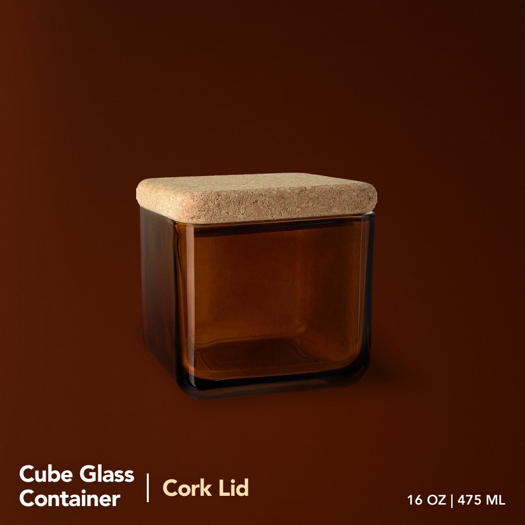 GlassnowCo's tweet photo. The Cube Container is one of our newest additions! 🕯 

These rich &amp; timeless containers are ideal for housing large candles with walls 1/4" thick. Choose between bamboo &amp; cork lids for a perfect match. 

See all available colors on our website! 

#glassnowco #candlecommunity https://t.co/CbLFkg0Pq2