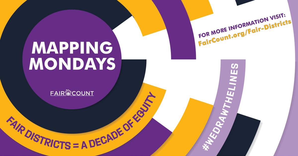 Community of interest maps provide us w/a chance to tell our own stories + share concerns w/policy makers. Without this, someone else may define our communities for us in ways that impact our ability to be heard.

We need your voice.
Mapping Monday 👉🏾faircount.co/mobiMM