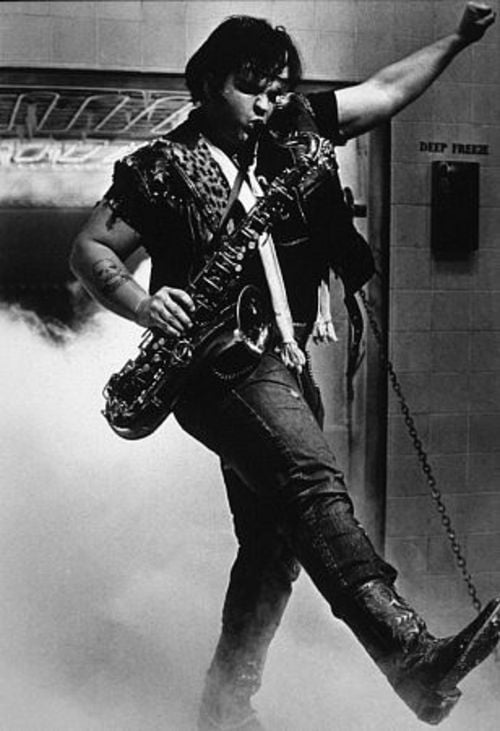 transsoup's tweet photo. When he showed up for his first rehearsal for the premiere L.A. performance of The Rocky Horror Show, he saw Tim Curry in full Frank glory singing Sweet T, and #MeatLoaf’s brain was so short-circuited that he turned and walked straight out of the theater and across the street. https://t.co/WZAnddkIbl