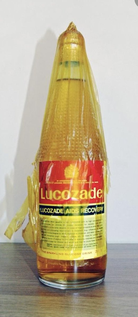 Who remembers getting a bottle of this when you were ill  🤮 you had to be dying first in our house 🤮  pre- antibiotics pre- paracetamol #lucozade  👍👍😂😂