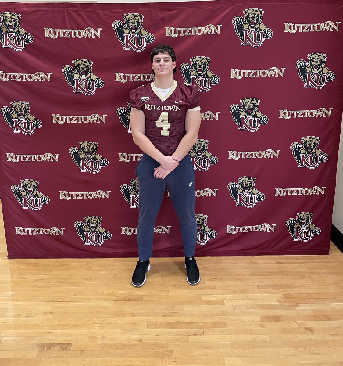 porada_nick's tweet photo. After an awesome visit, I am blessed to receive an offer from Kutztown University!!! Really appreciate @Matt_Cella_KU showing me around campus! https://t.co/ELs2FcxZVL
