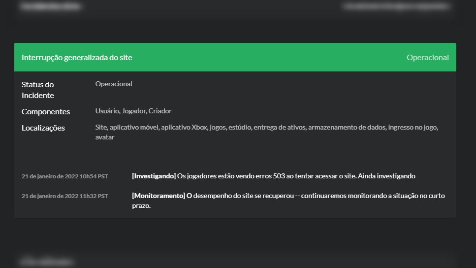 Roblox_RTC_BR's tweet photo. ATUALIZAÇÃO: Já foi divulgado no site de Status do Roblox que a plataforma está de volta! https://t.co/xE1AMqjVOk