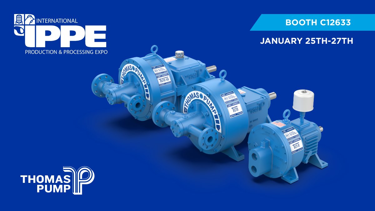 thomas_pump's tweet image. We will be exhibiting with Maximizer at the International Production &amp;amp; Processing Expo. Hot water with high pressure in one place. Come by our booth to learn more about our complete sanitation systems. We will be there January 25th - 27th at Booth C12633.
#2022IPPE #thomaspump