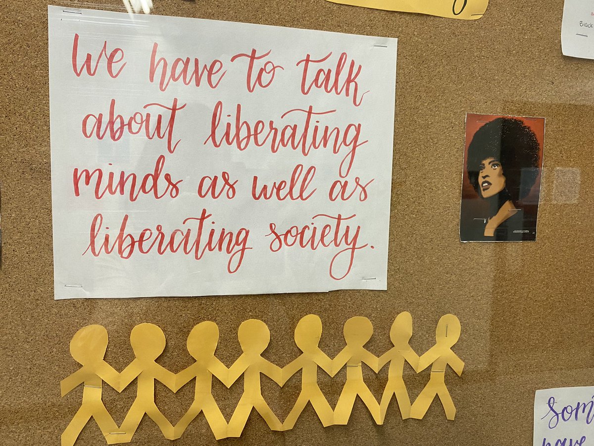 Social science students <a href="/woodlandsrams/">The Woodlands School</a> celebrate, learn and honour the legacy of Angela Davis. We will continue to do the work needed to truly become anti-racist and dismantle oppressive systems <a href="/PeelSchools/">Peel District School Board</a> #blackhistorymonth