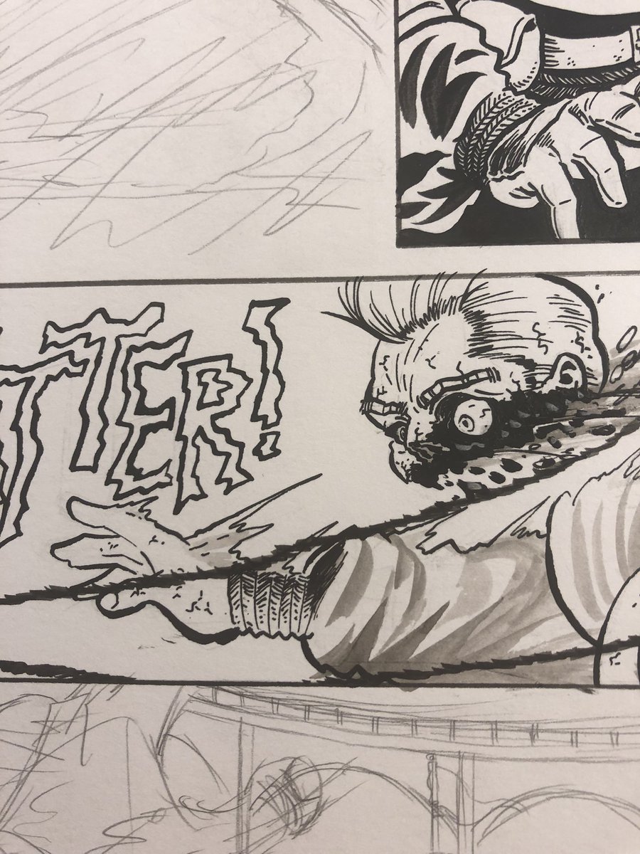 Doodle_Bags's tweet photo. A bit of a page I drew for @ruinsofodyrion piece that’ll be In Bulletmaker (I think?) @GatHanzo thank will let me know. @BlackDragonCMX @Comicartmaster1 #bulletmaker #ComicArt #comicartist #comics #art #ArtistOnTwitter #artshare https://t.co/4jjPSNcTYS