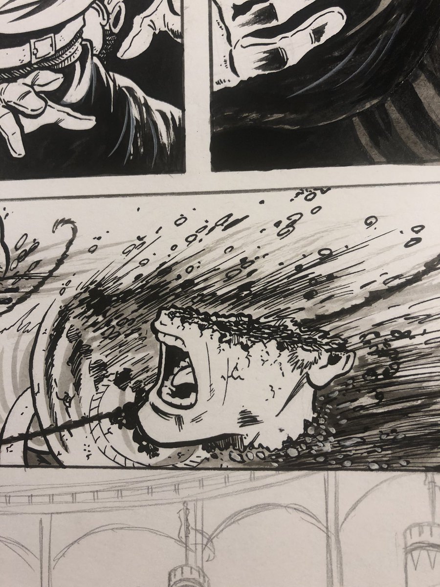 Doodle_Bags's tweet photo. A bit of a page I drew for @ruinsofodyrion piece that’ll be In Bulletmaker (I think?) @GatHanzo thank will let me know. @BlackDragonCMX @Comicartmaster1 #bulletmaker #ComicArt #comicartist #comics #art #ArtistOnTwitter #artshare https://t.co/4jjPSNcTYS