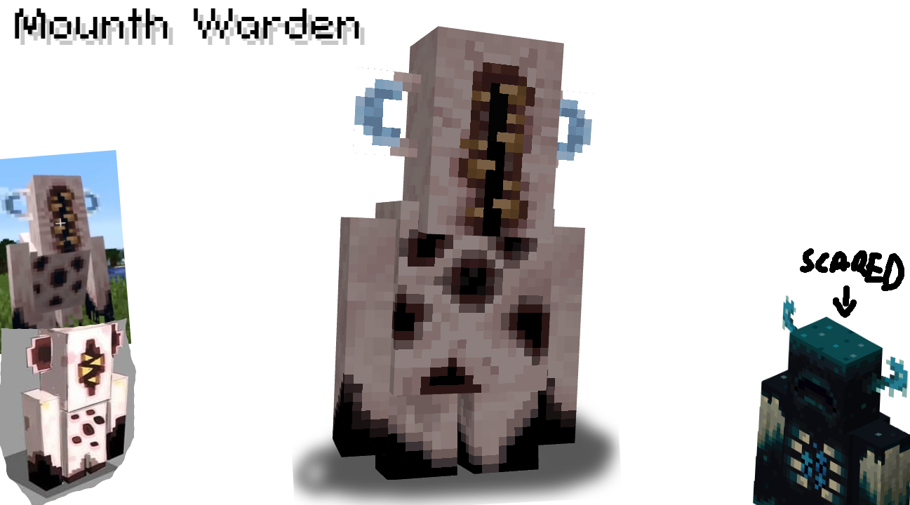 FD𝕏 on X: + Isometric view for the Vengeful Hollowed #minecraft  #blockbench #trypophobia #warden #render #pixelart   / X