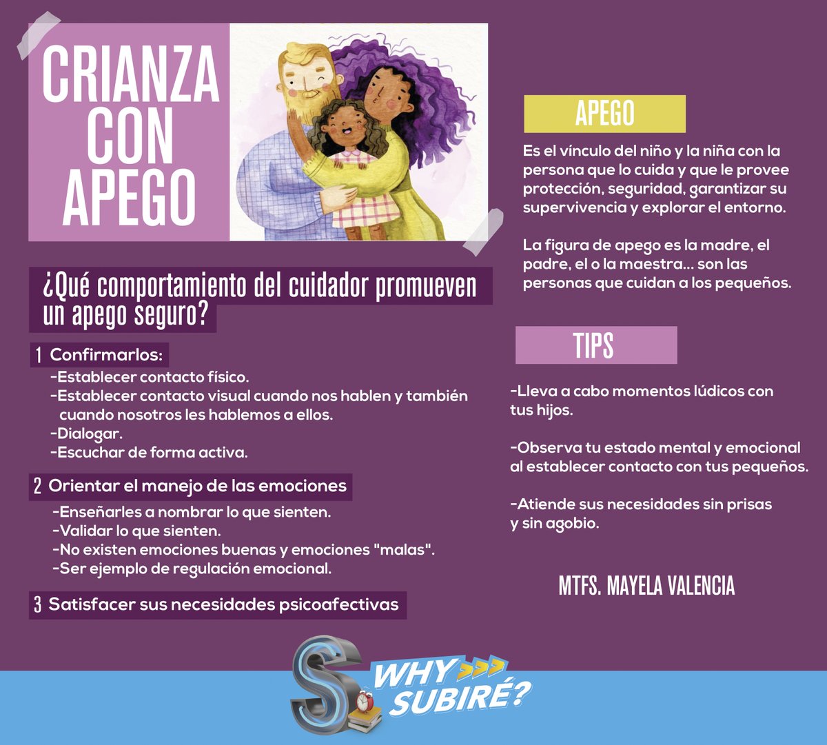 ¿Qué es la crianza con apego? Te dejamos ésta valiosa información que nuestro departamento de #Psicopedagógico nos comparte. #ColegioSuBiré