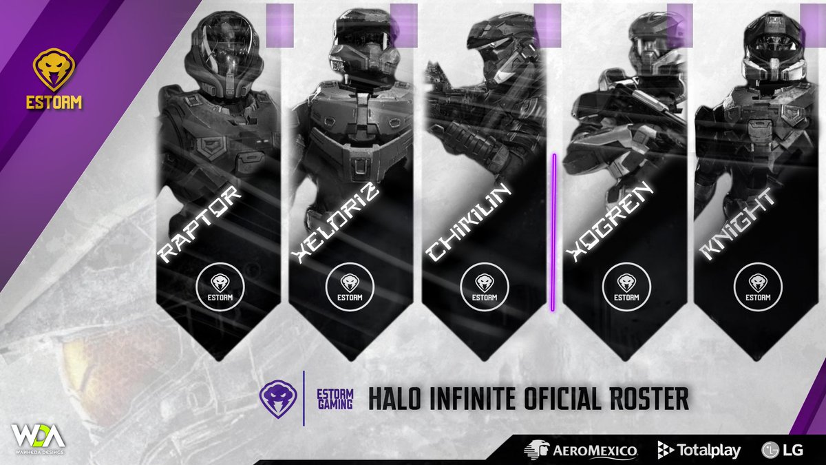 ¡Llegó #HaloInfinite!

Seguimos creciendo y hoy nos taca presentarles a nuestro equipo para las próximas competencias:

👤 @Xeldriz
 👤<a href="/RaptorJ503/">Raptor K</a>
👤 <a href="/ChikilinXi/">Chikilin</a>
👤 <a href="/Xogren/">Xogren 🗡</a>
 👤@RobbieRHndz 

#GoESG 🌩️