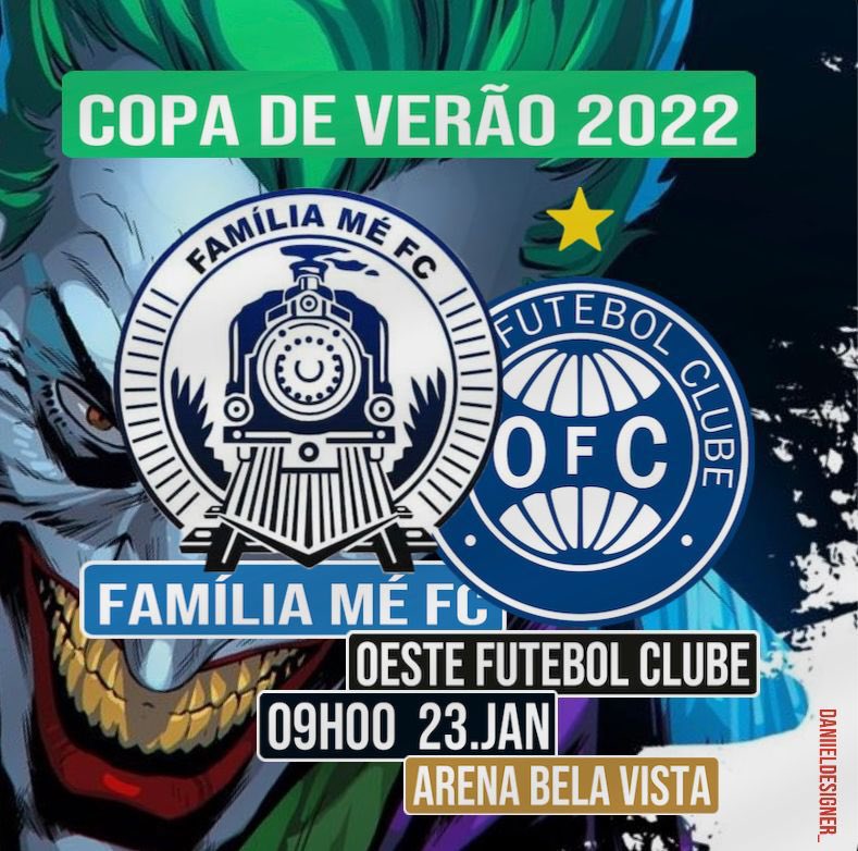 FamiliaMeFC's tweet photo. Passando pra lembrar que domingo tem Família Mé x Oeste pela 2ª Rodada do Campeonato de Verão do Bela Vista 🚆🔵⚫️⚽️

#PraCima https://t.co/nZClcM0Ehk
