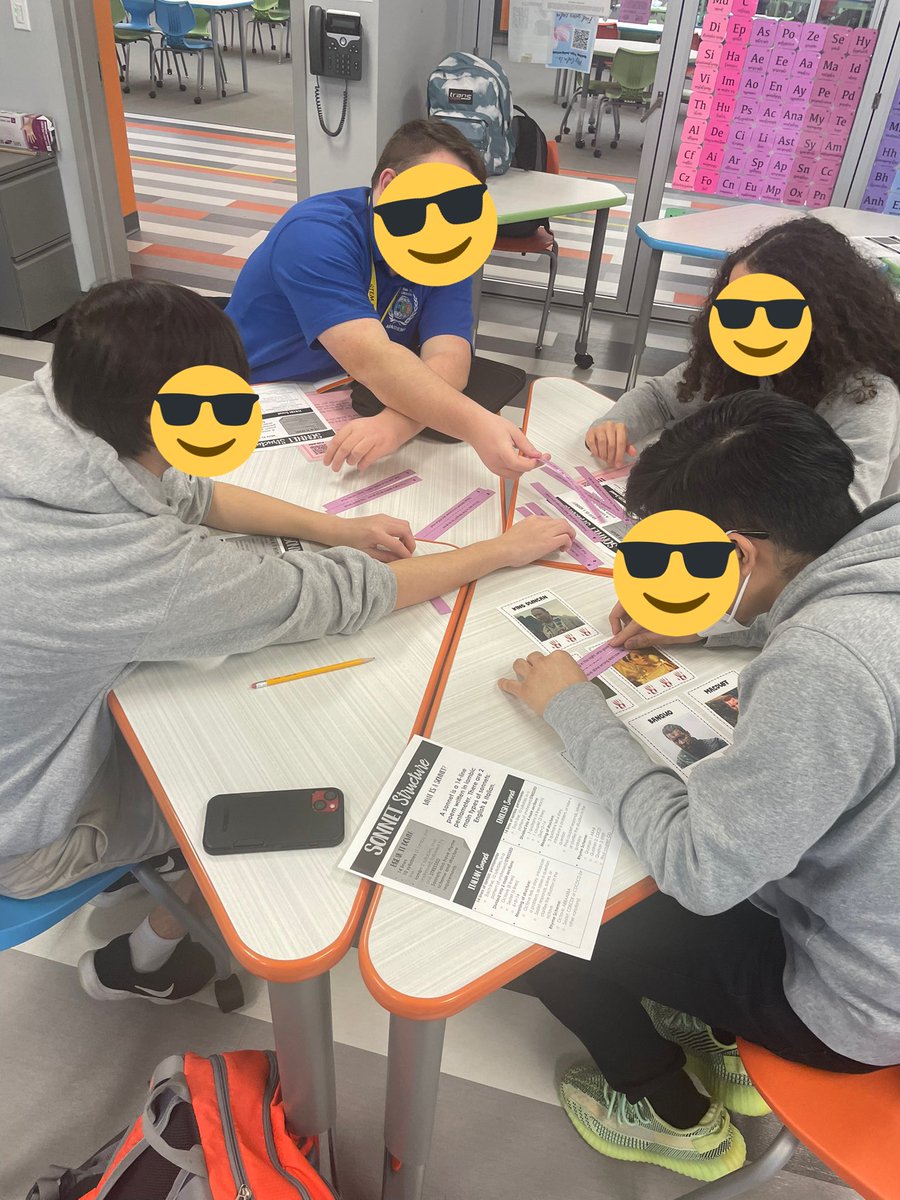 ellengianakis's tweet photo. Examining sonnet structure today for the final part of our escape room! 🔐💕 #ncte #nctechat #dclstem #pcti #pctvs https://t.co/0WSP5XQ8v9