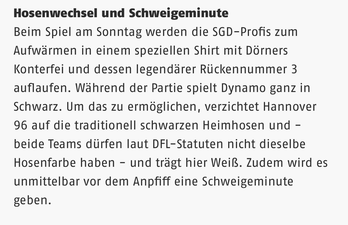dirk_adam's tweet photo. Stark @Hannover96. Vielen Dank. https://t.co/AI1PzCxsib #H96SGD #sgd1953 #DixieDörner #RIP https://t.co/SrPHUCgIpu