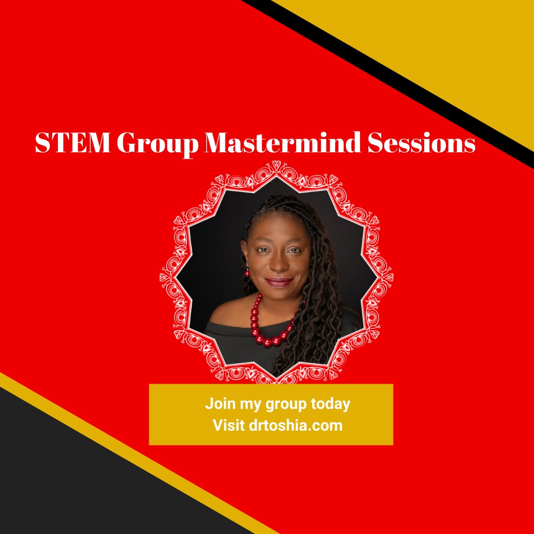 DrToshia11's tweet photo. Join my group today, Visit https://t.co/rhGOOaxg0r.
My group sessions bring together like-minded women in the STEM space who desire to improve their professional standing.
#NerdySTEMQueen #stempodcast #blackinstem #minoritywomeninstem #womeninstem
#joingroup #bhfyp #fyp https://t.co/DbP7LgoggB