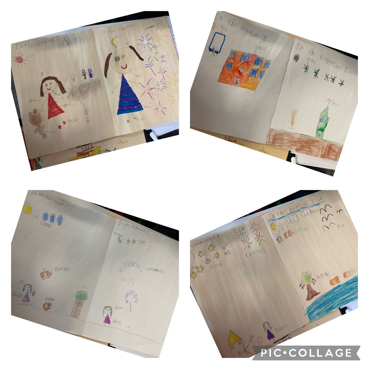 ccgonzalez0804's tweet photo. These first graders worked hard on telling about what they do in the daytime and nighttime! #PBE2022 @ClevelandISDTX @PineBurrCISD https://t.co/5QS1NDaAad