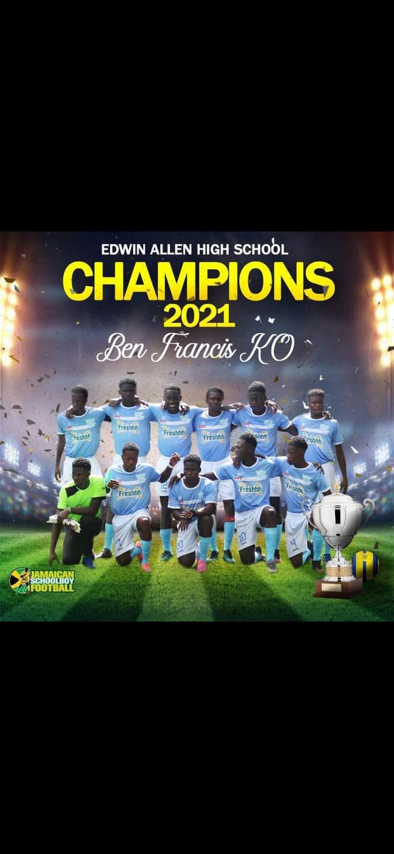 jovanthony's tweet photo. #EdwinAllen #MiSkool #BenFrancisKO #Champions 🏆🏆🏆🏆🏆🏆🎊🎊🎊🎊🎊🎊 https://t.co/gqFZbKkEHm