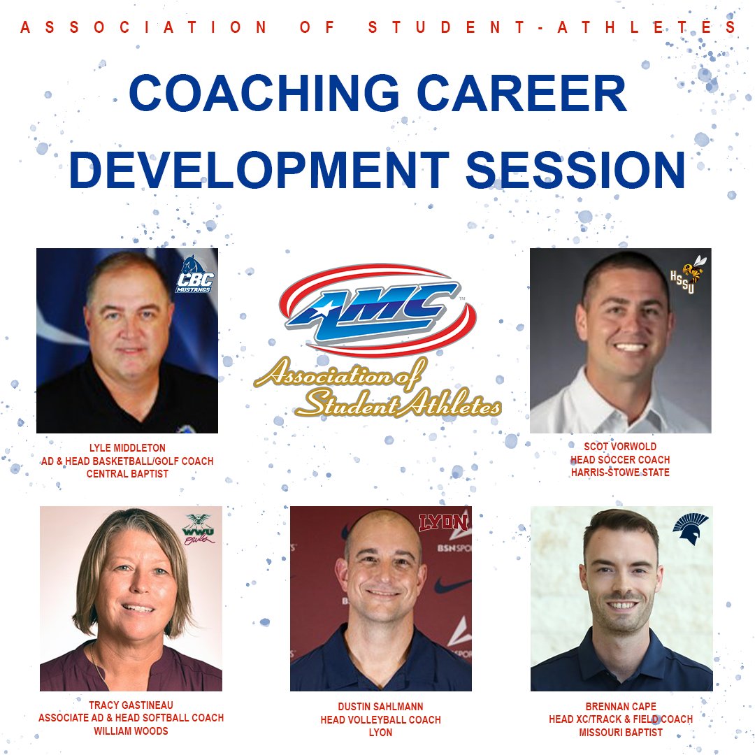 AMCSports's tweet photo. INTERESTED IN COACHING? 

ALL AMC student-athletes are welcome to join us and our panelists on Sunday, January 23 at 7 pm for a coaching career development session! #AMCASA

Link: https://t.co/N7naTBLcoo https://t.co/IsBprmEBsb