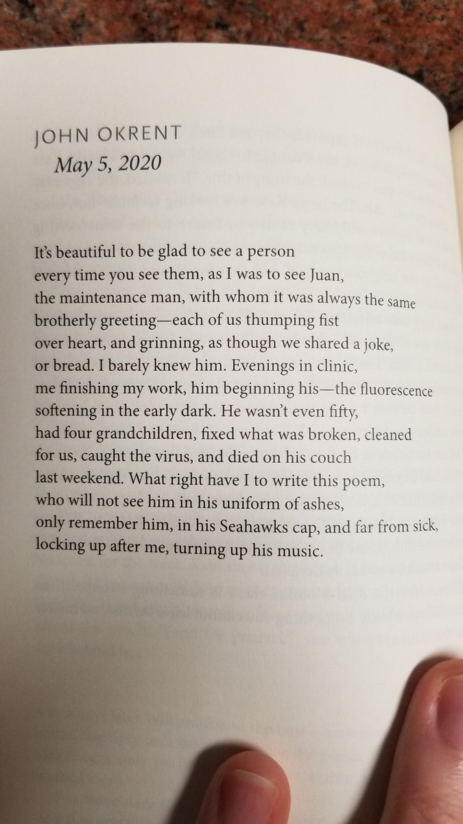 William Fargason (@williamfargason) on Twitter photo Dear <a href="/pshares/">Ploughshares is on Bluesky</a>, I was very excited to have a poem in your most recent issue, until I read the poem “May 5, 2020” by John Okrent. I’m attaching it below not to spread it around, but to give what I’m about to say context.
1/13 Dear <a href="/pshares/">Ploughshares is on Bluesky</a>, I was very excited to have a poem in your most recent issue, until I read the poem “May 5, 2020” by John Okrent. I’m attaching it below not to spread it around, but to give what I’m about to say context.
1/13