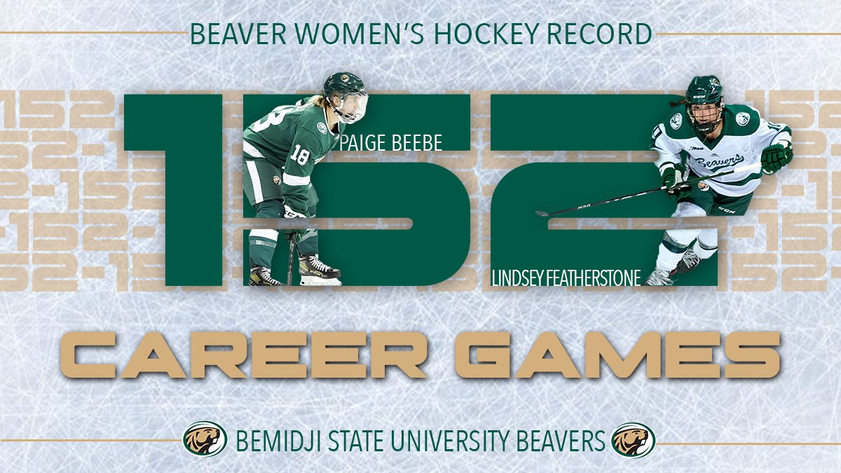 🏆5th year seniors Paige Beebe and Lindsey Featherstone are breaking another record this weekend.🏆

The duo is skating in their 152nd career game this afternoon, taking home the record for most career games in program history.

#RollBeavs #BeaverTerritory