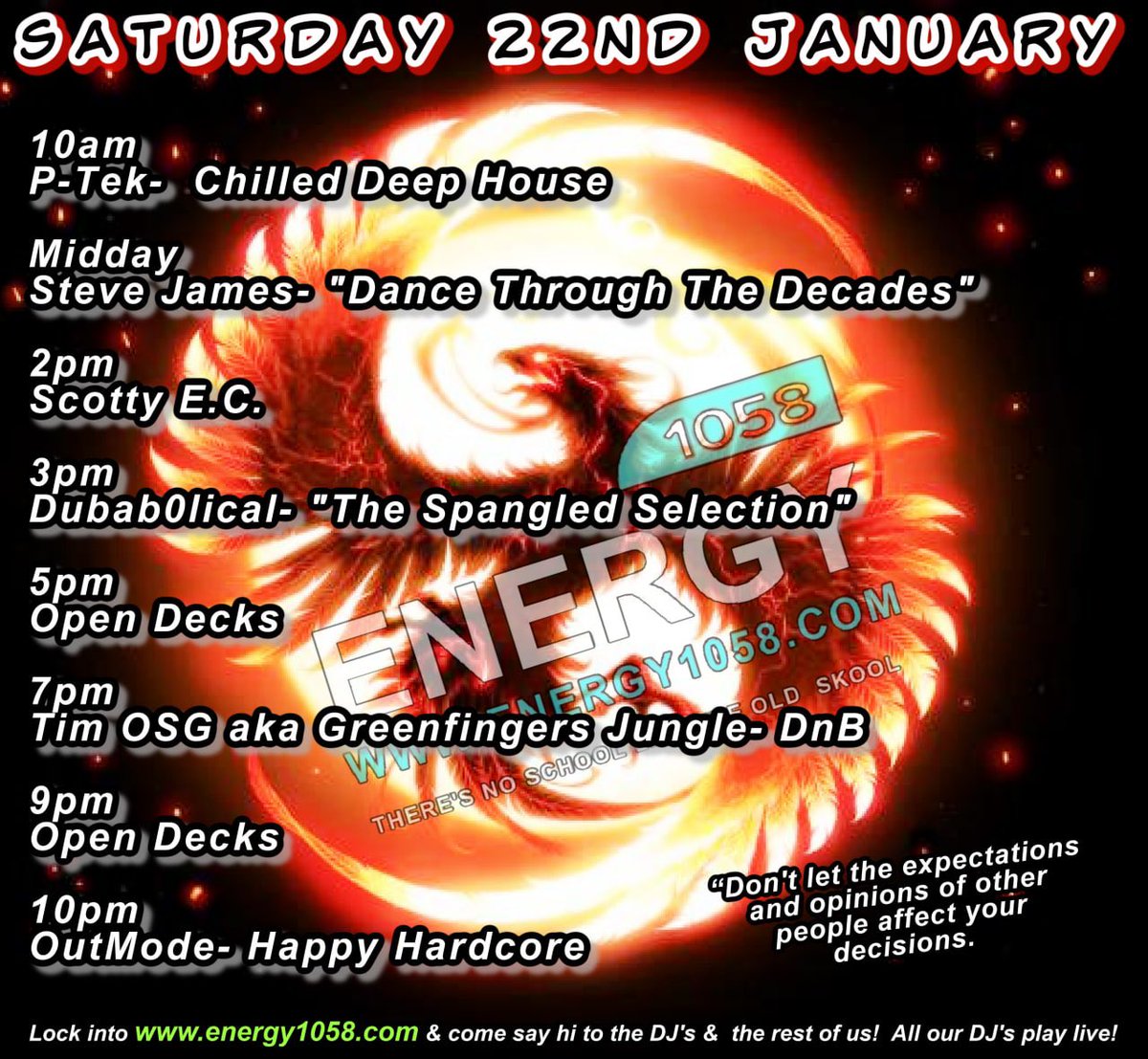 ⚠️ #Energy1058 
Ready, Set, GET SOME 
from 1️⃣0️⃣am 
Big Day of Selekta’s come JOIN US! 🙌🏽💙
•
Listen live ► energy1058.com
or radio-uk.co.uk//energy-1058-fm
come say hi in the chatroom energy1058.com
<a href="/PeteKDJ_/">Pete</a> <a href="/DJKandSJ/">stevejames+djknights</a> <a href="/dubab0lical/">Dubab0lical</a> <a href="/tim_gardener/">DJ TIM OSG aka greenfingers jungle</a> <a href="/JLeeman76/">James Leeman 🎧🐟</a> #oldskool