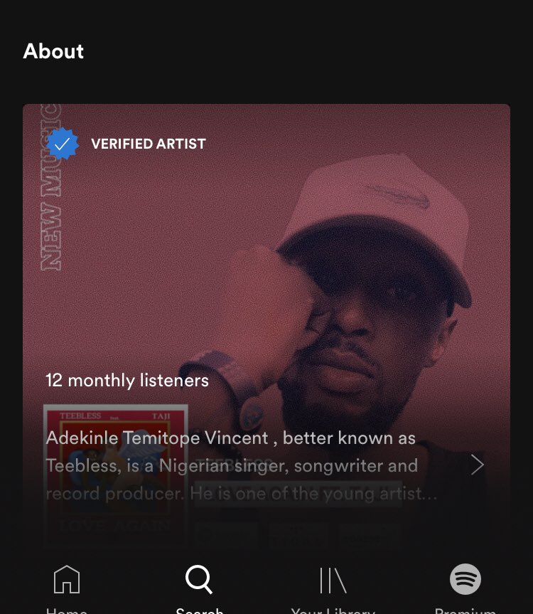 Teebless_hotboi's tweet image. Approved By @SpotifyUSA @Spotify 

Thanks Y’all For Supporting The Energy 
New Song Every Two Weeks
From Jan 11,2022 To Jan 11, 2023
#MusicEvery2Weeks
#11To11
🔥🔥🔥