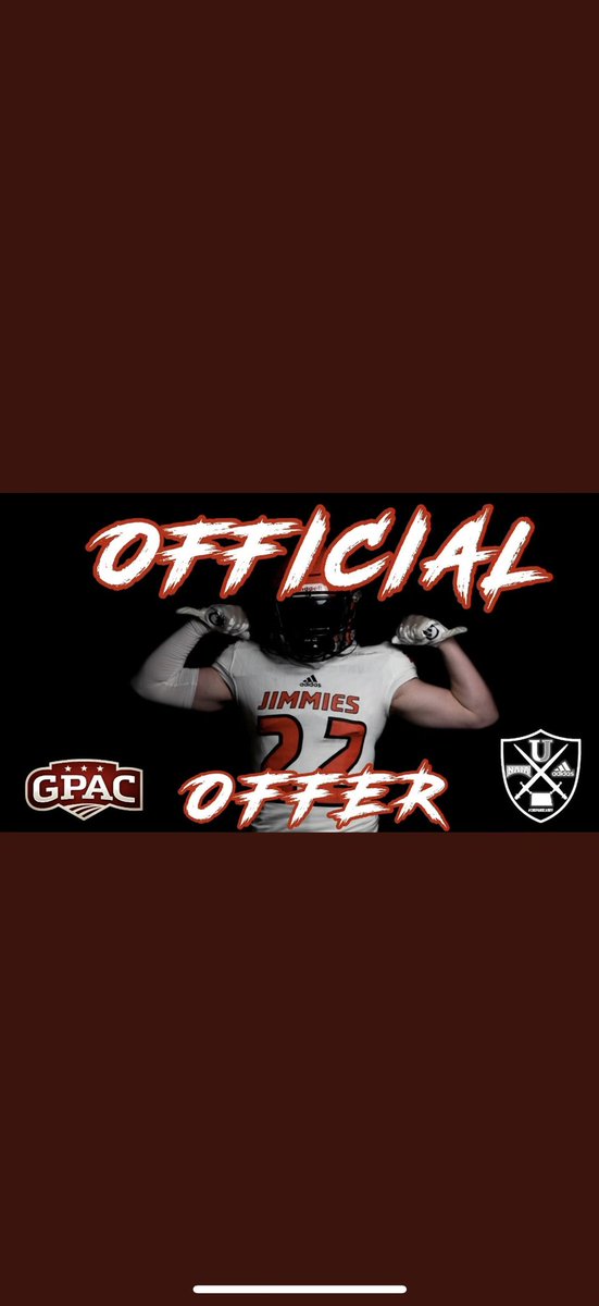 I am very blessed to say after a great conversation with <a href="/CoachSClancy/">Shane Clancy</a> I have received another offer from the University of Jamestown! All glory to God! <a href="/ChaseHargis/">Chase Hargis</a> <a href="/CoachMartin_18/">Craig Martin</a>