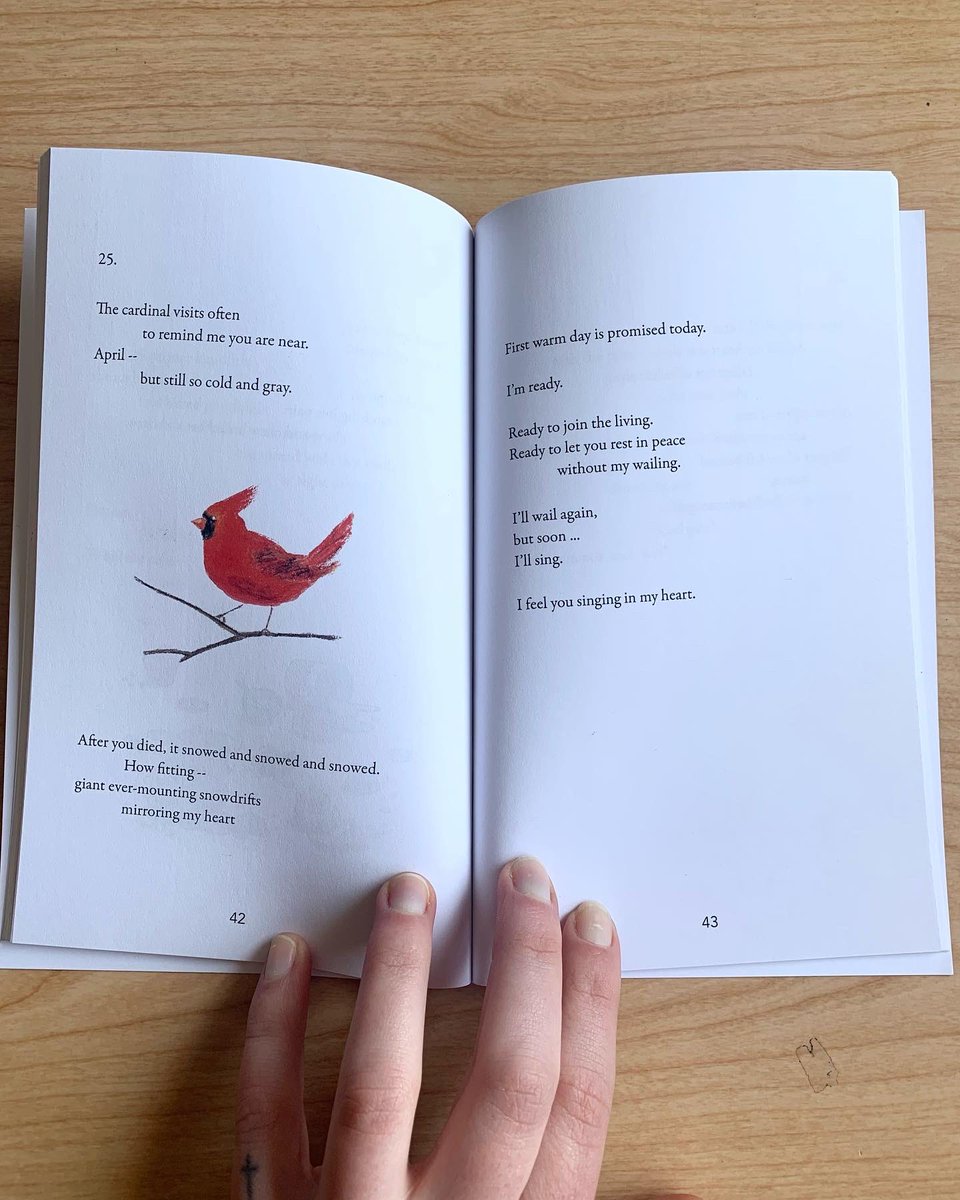 ckillustrations's tweet photo. My mom’s poetry about grief and widowhood is now available on Amazon. This was a collaboration that I hope will bring those suffering a loss some comfort or catharsis❤️
#grief #passedparent #loss #widow #poetrybook #motherdaughterart https://t.co/2HMr1Tjazj