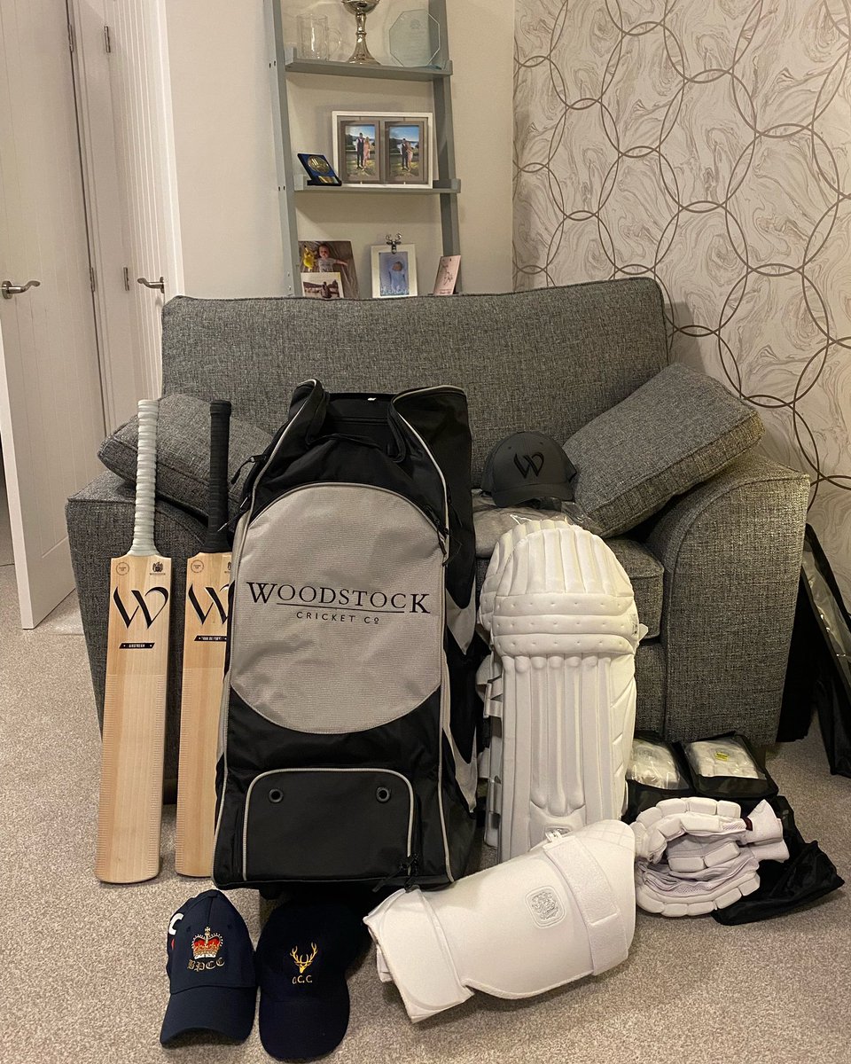 Like a kid on Christmas morning! 😍So grateful for the support from @JGcricketbadger @WoodstockCricCo  for both @britishpolicecc and @Ormskirk_CC 🏏#teamwoodstock