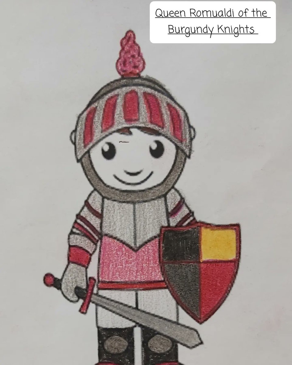 Romualdisroom's tweet photo. Exciting news!!! I received a promotion at work! I am now dubbed Mrs. Romualdi, Queen of the Burgundy Castle! I knew my fascination with the royal family would pay off one day!! ๐ Yeah me!!! #GoKnightsGo #dotheknightthing #teachingfun #joyinthejourney https://t.co/tFOJ2sH73L