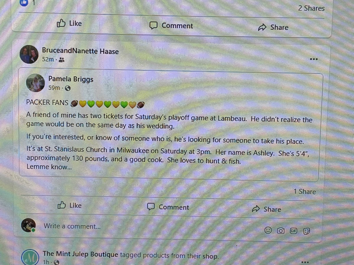 K84IAST8's tweet image. IYKUK… #GoPackGo #packerforlife #TherellBeAnotherGirl