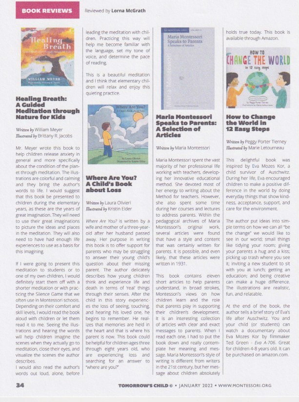 TanglewoodPub's tweet photo. Check out this wonderful review of “How to Change the World in 12 Easy Steps” by Lorna McGrath with “Tomorrow’s Child” magazine/Montessori Foundation. #changetheworld12steps #picturebooks #childrensbooks https://t.co/1SQhCz4Llg